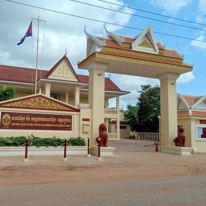 Photo from Siem Reap Court Of First Instance and Prosecution Attached to Court Facebook page.