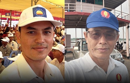Khem Chanvannak (left), and Mer Senghor (right). Photo from their Facebook pages.